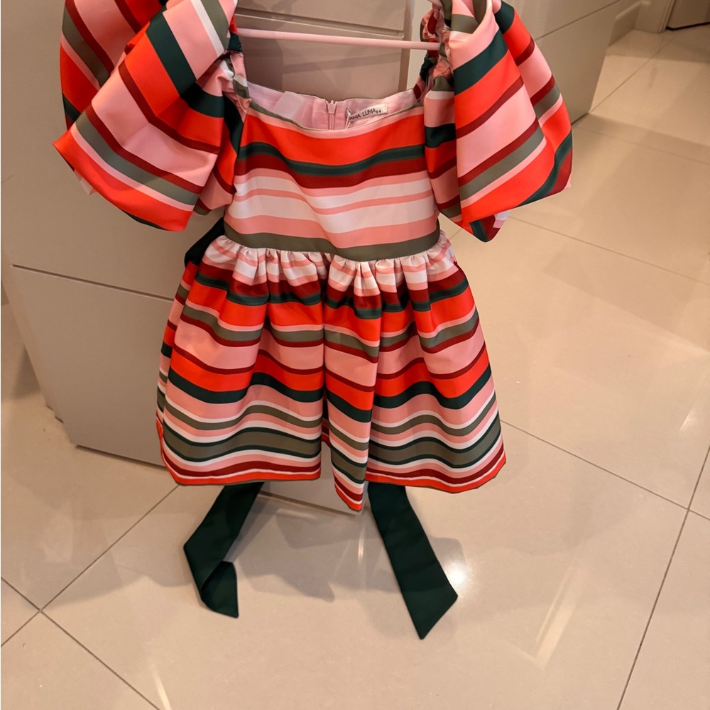 Colorful Striped MAMA LUMA Girls Dress